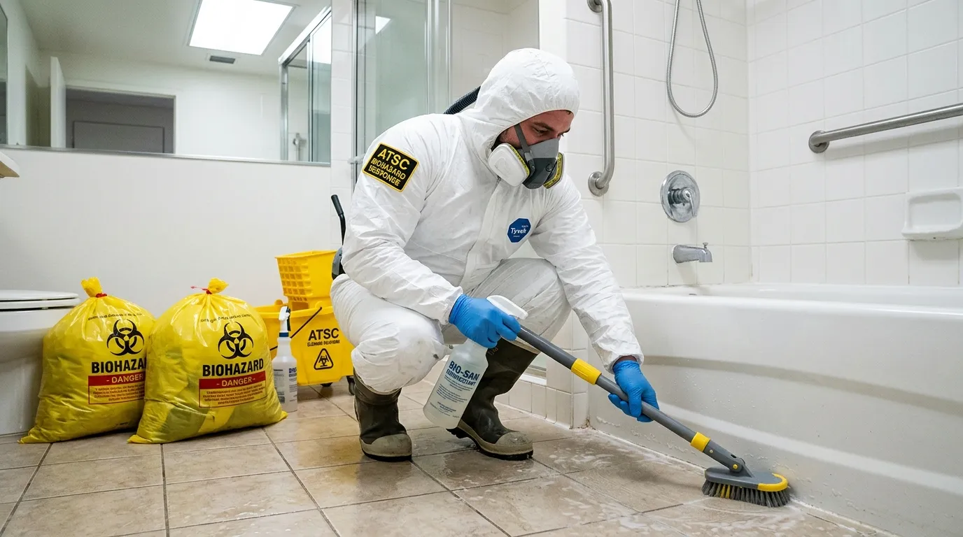 Decontamination equipment deployed for Blood Cleanup in Crockett